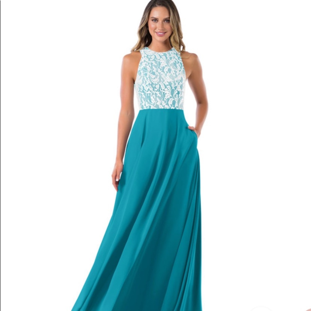 Azazie Kate Dress Teal